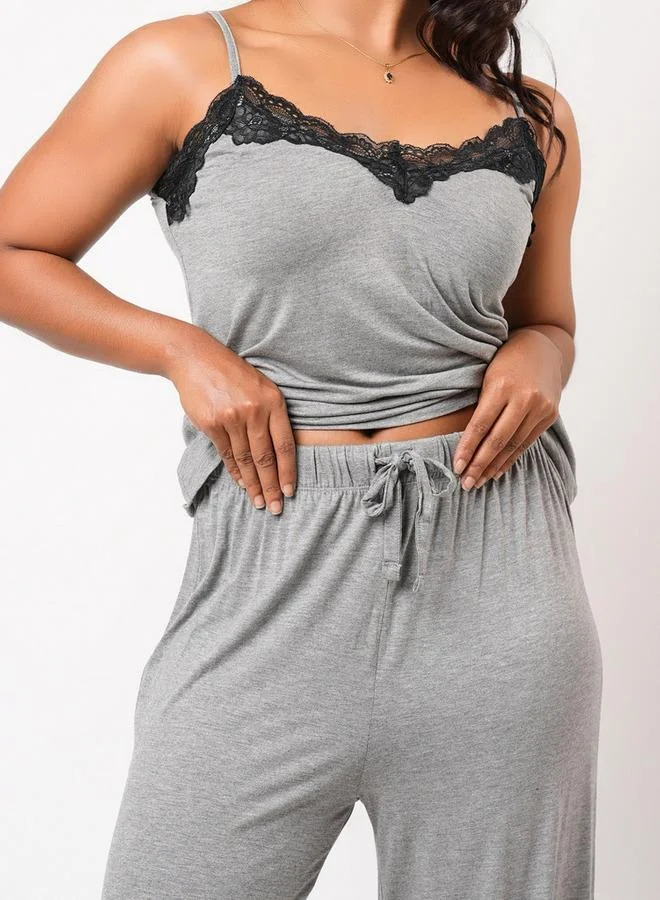 Aadaraya  Aadaraya Pyjama Set Camisole Top & Pants for Women | Best Price UAE